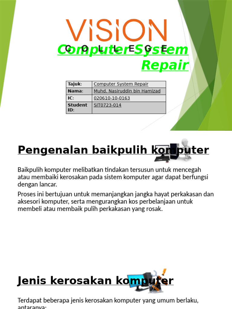 Computer System Repair | PDF