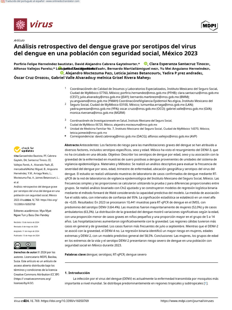 Dengue 1 | PDF