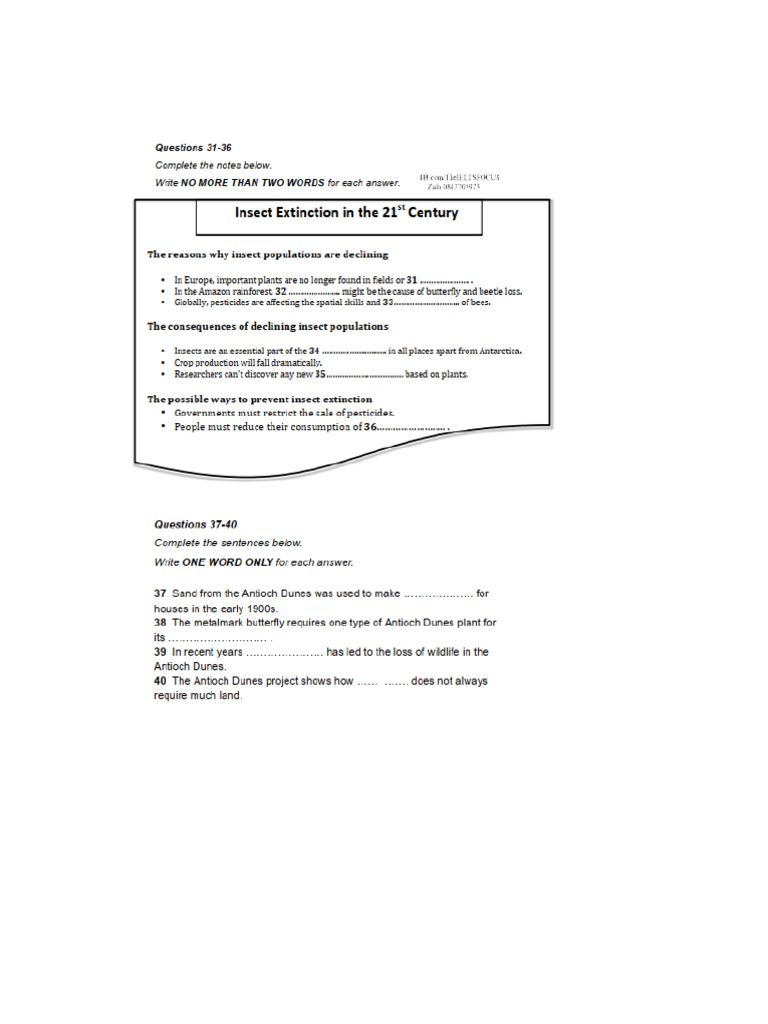 Ielts Trainer 2 - Listening Section 4 | PDF