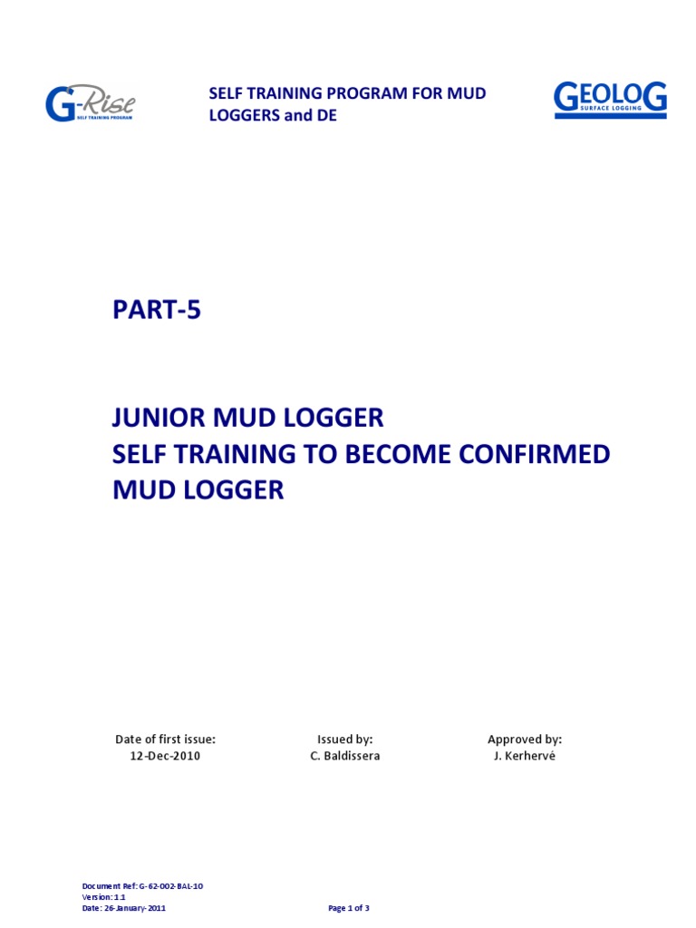 Junior Mud Logger Self-Training Guide | PDF | Business