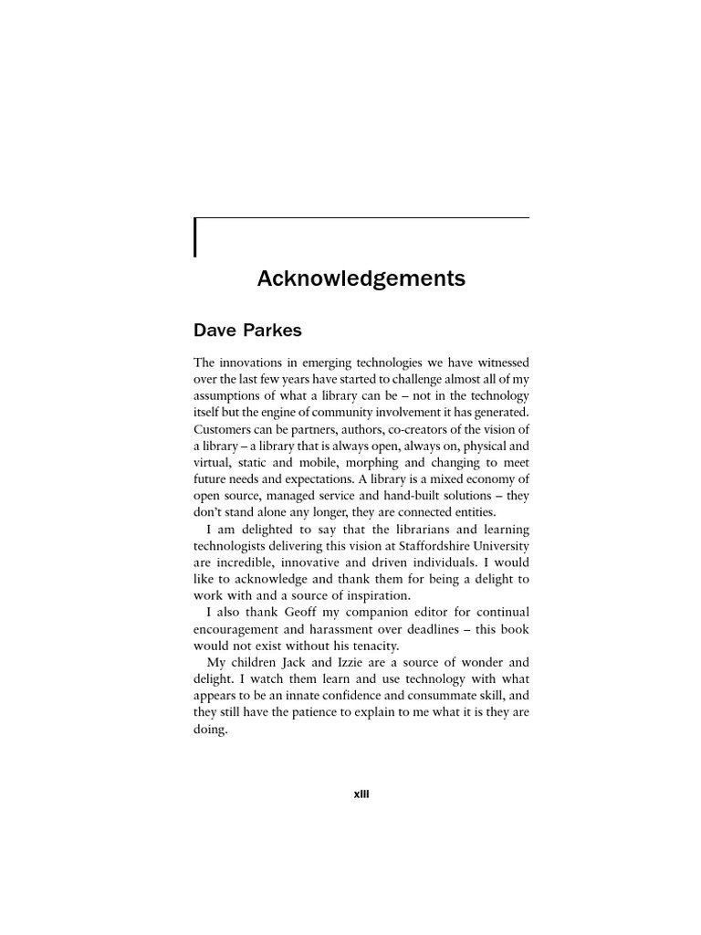 Acknowledgements - 2010 - Web 2 0 and Libraries | PDF | Wellness ...