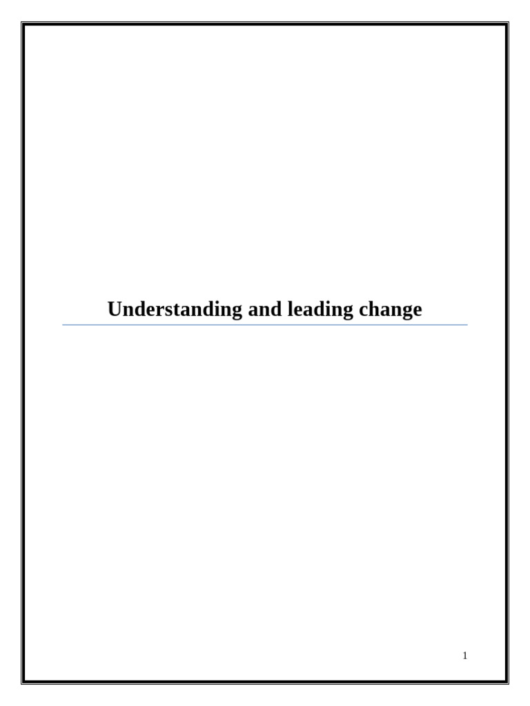 Leading Organizational Change Effectively | PDF | Change Management ...