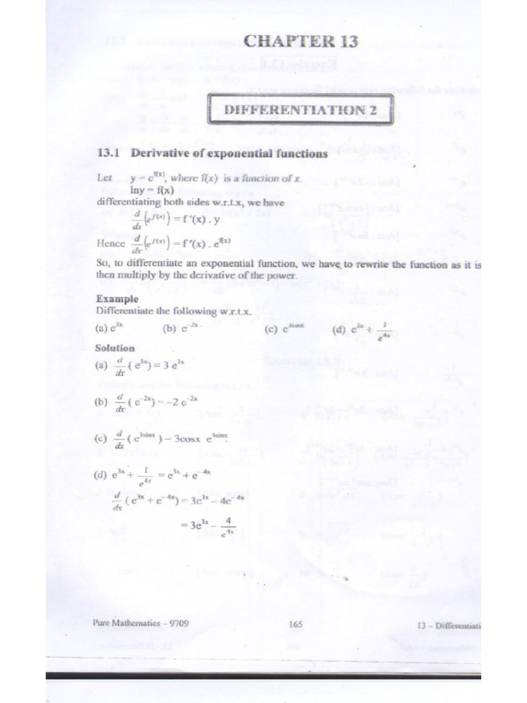 Differentiation | PDF
