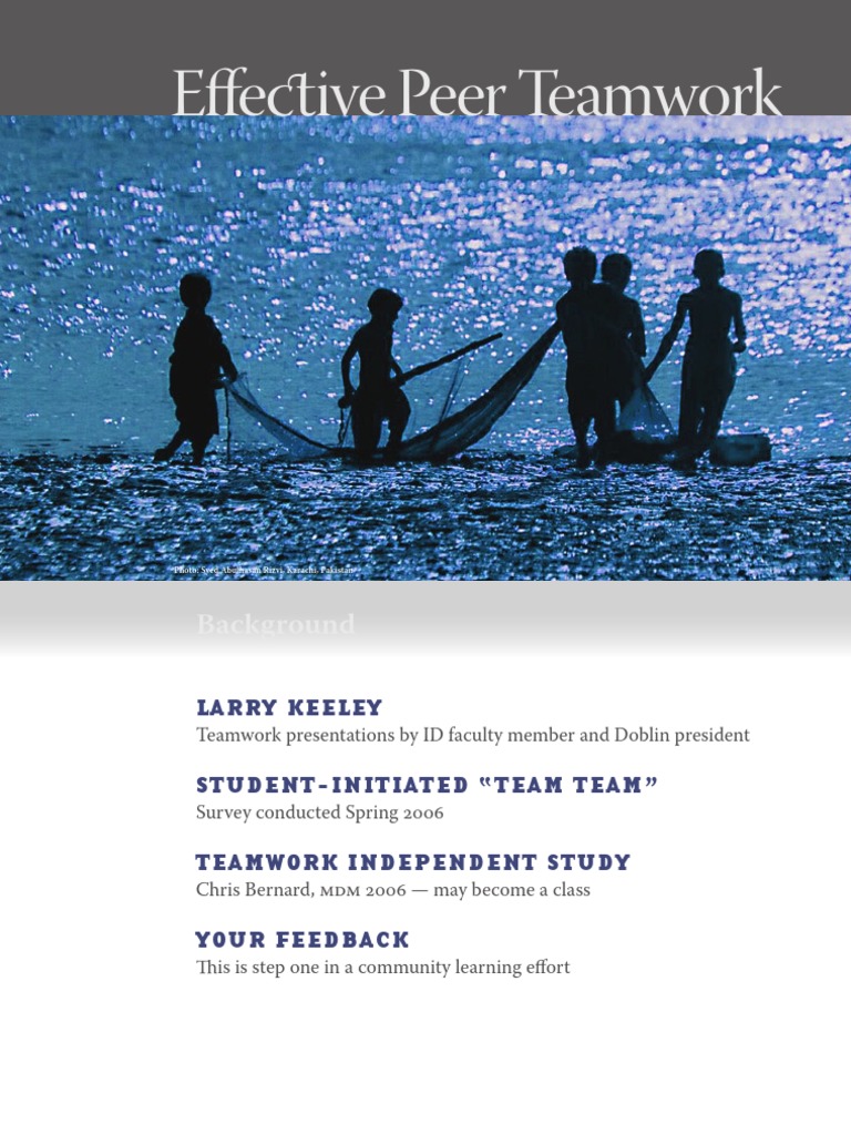 Enhancing Teamwork Effectiveness in Design | PDF | Behavioural Sciences ...