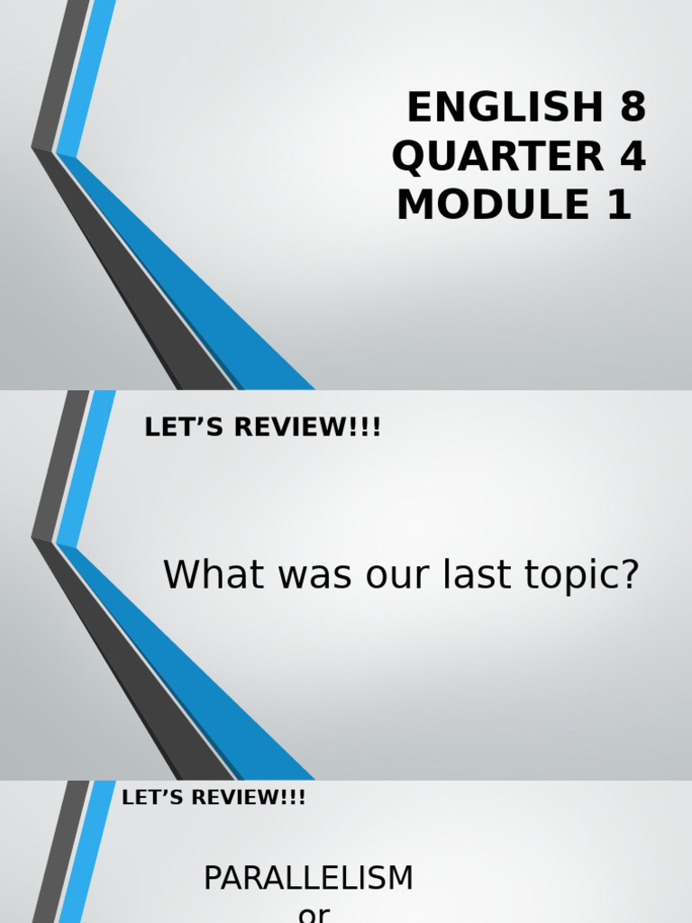 Eng8 Mod1 Q4 | PDF