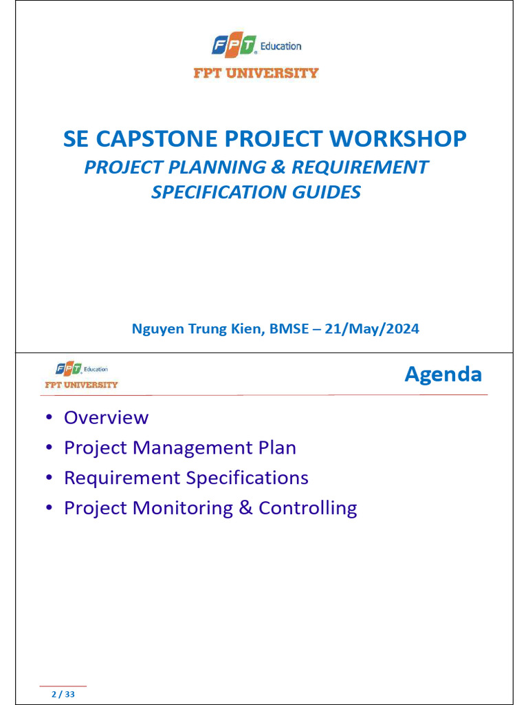 SEP490 - Project Plan Req Spec Guides SUM24 | PDF