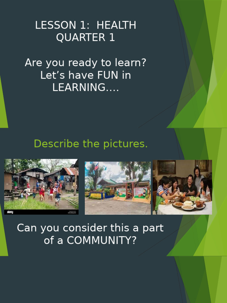 Community Health Ppt. q.1 | PDF