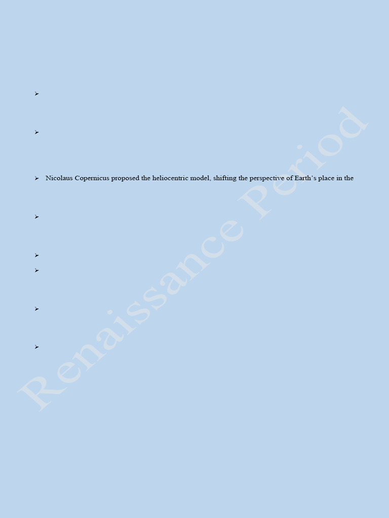 Science and Technology in Renaissance Period | PDF