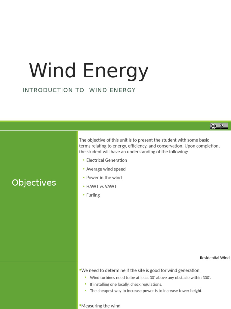 Understanding Residential Wind Energy | PDF | Wind Power | Wind Turbine
