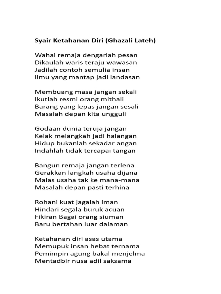 Lirik Syair | PDF