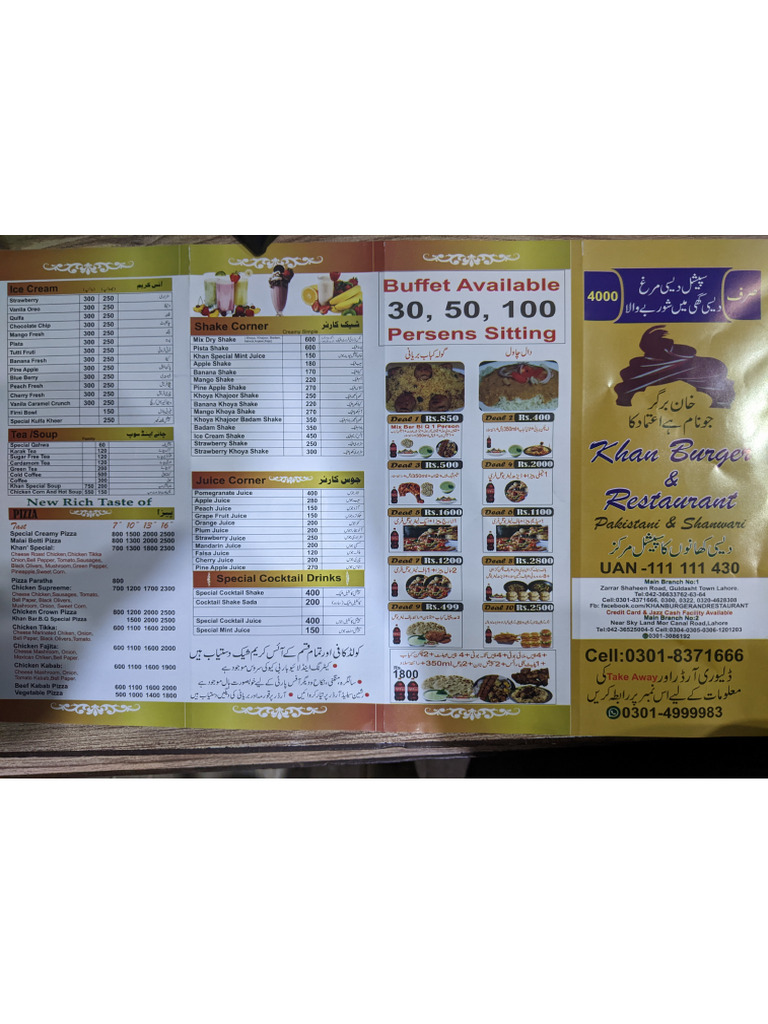 New Menu Khan Burger | PDF