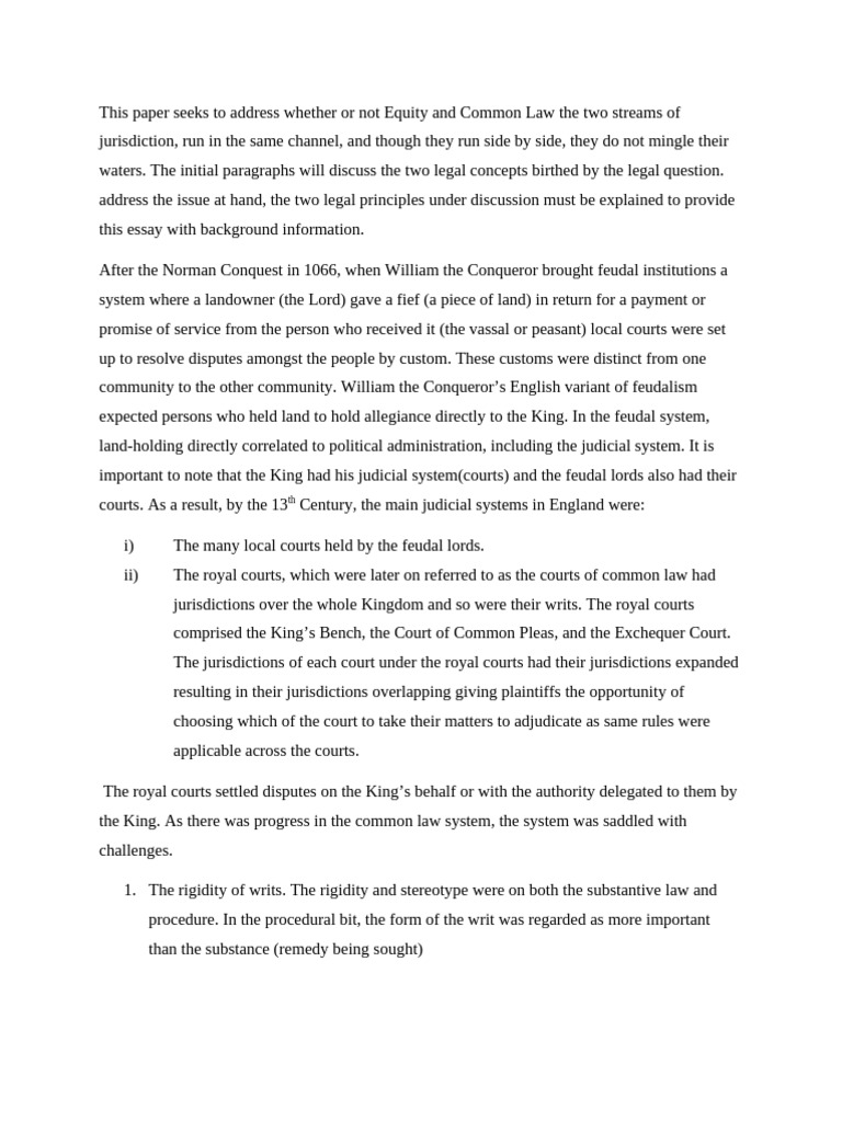 Do Equity and Common Law Co - Exist | PDF