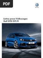 Listino Golf GTD GTI R