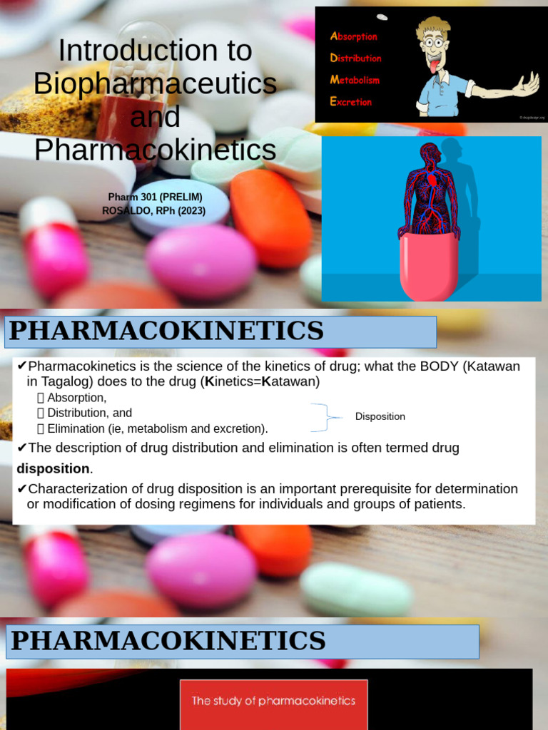 AN INTRODUCTION TO PHARMACOKINETICS visual data 5