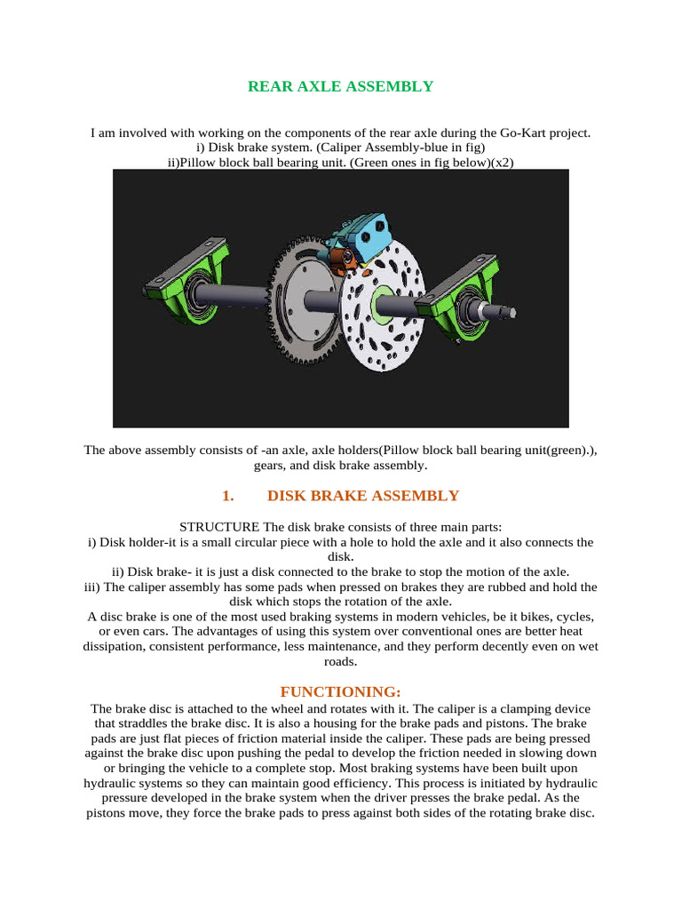 Rear Axle Assembly | PDF