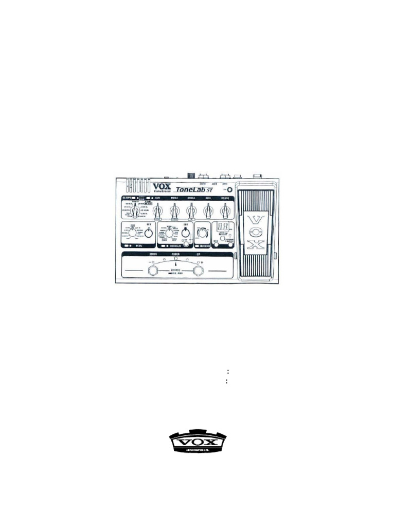VOX ToneLab ST SERVICE MANUAL | PDF | Electrical Equipment | Computers