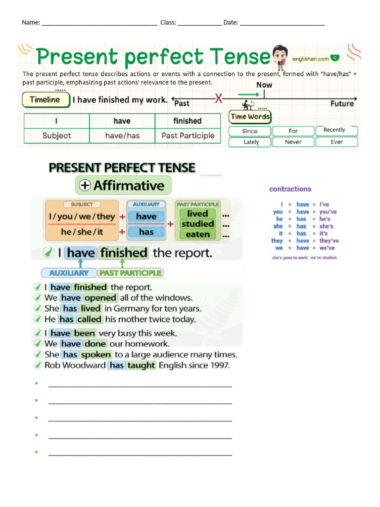 Present Perfect | PDF