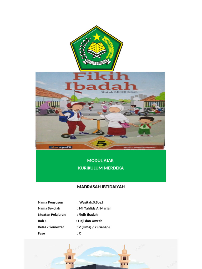 Modul Ajar Fiqih Bab 4 Haji Dan Umrah Pdf