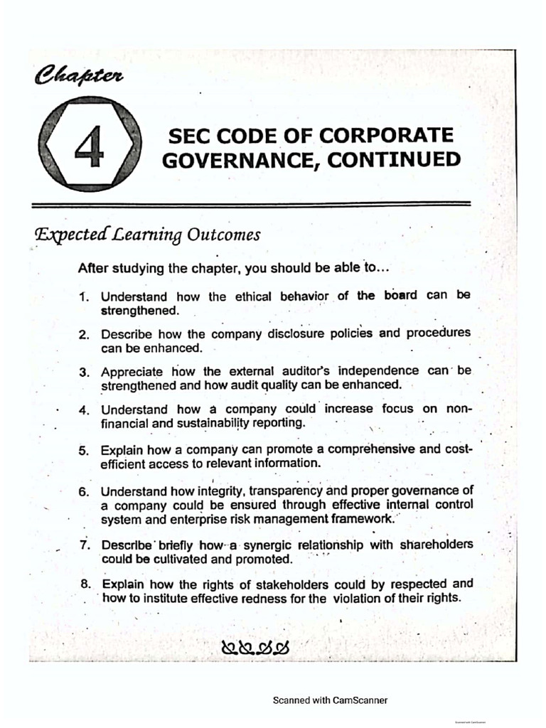 Corporate governance chapter 3 code of corporate governance pdf