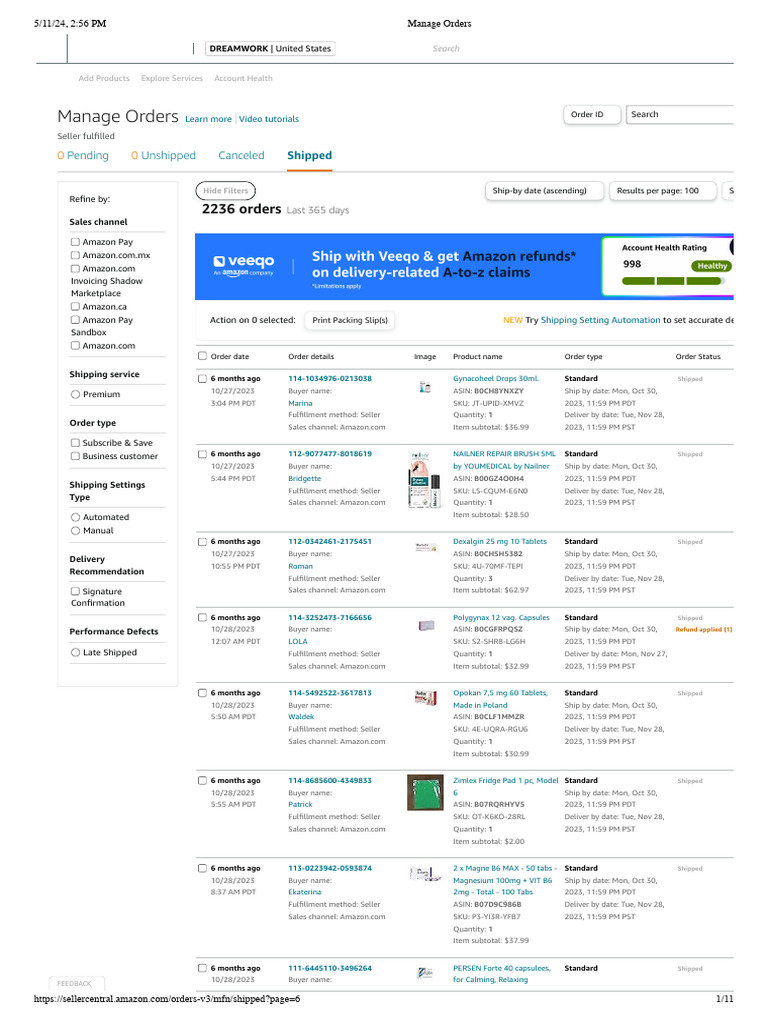 Manage Orders5 | PDF
