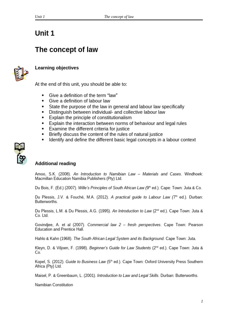 Unit 1 the concept of law pdf