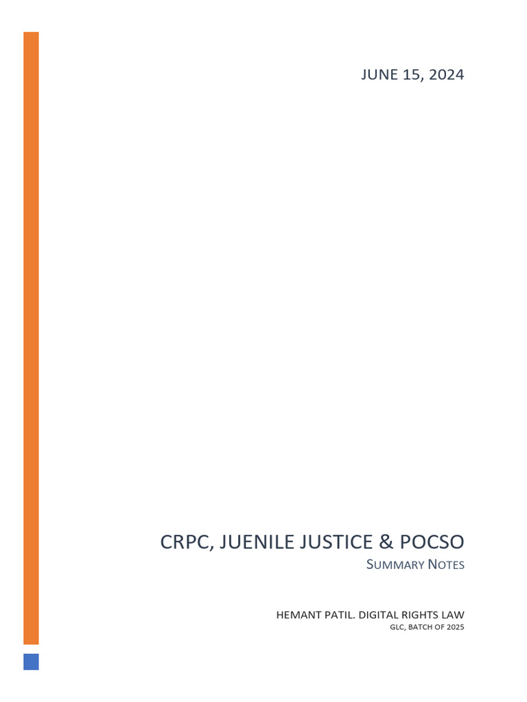 CrPC Overview: Key Provisions & Procedures | PDF | Magistrate ...