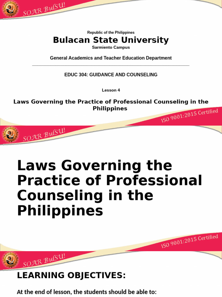 LESSON 4 Guidance and Counseling | PDF