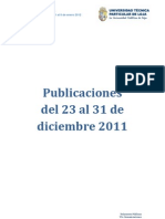 Informe de Prensa Del 23 de Diciembre 2011 Al 6 de Enero de 2012