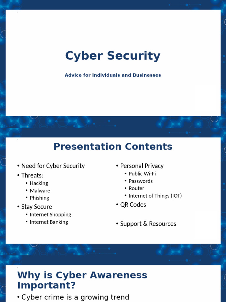 Cyber Security Awareness Presentation | PDF