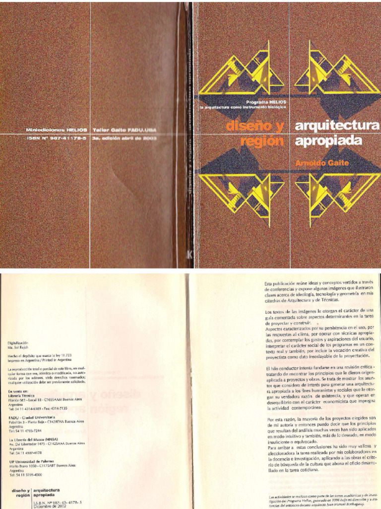 Diseño y Region. Arquitectura Apropiada - Arnoldo Gaite | PDF
