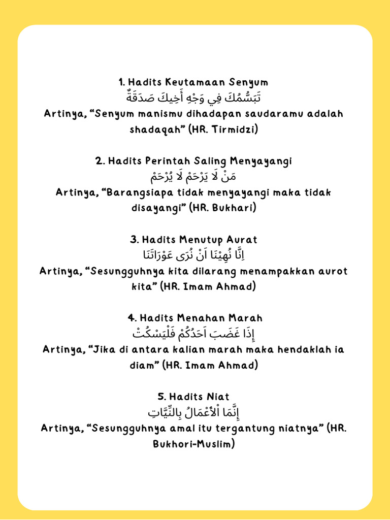 Modul Hadist Kelas 3 Pdf