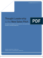 Thought Leadership Is The New Sales Pitch