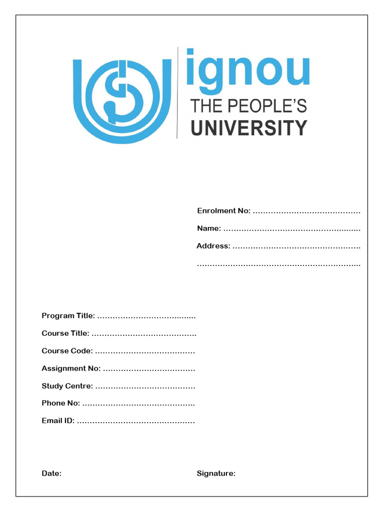 Front Page Assignment | PDF