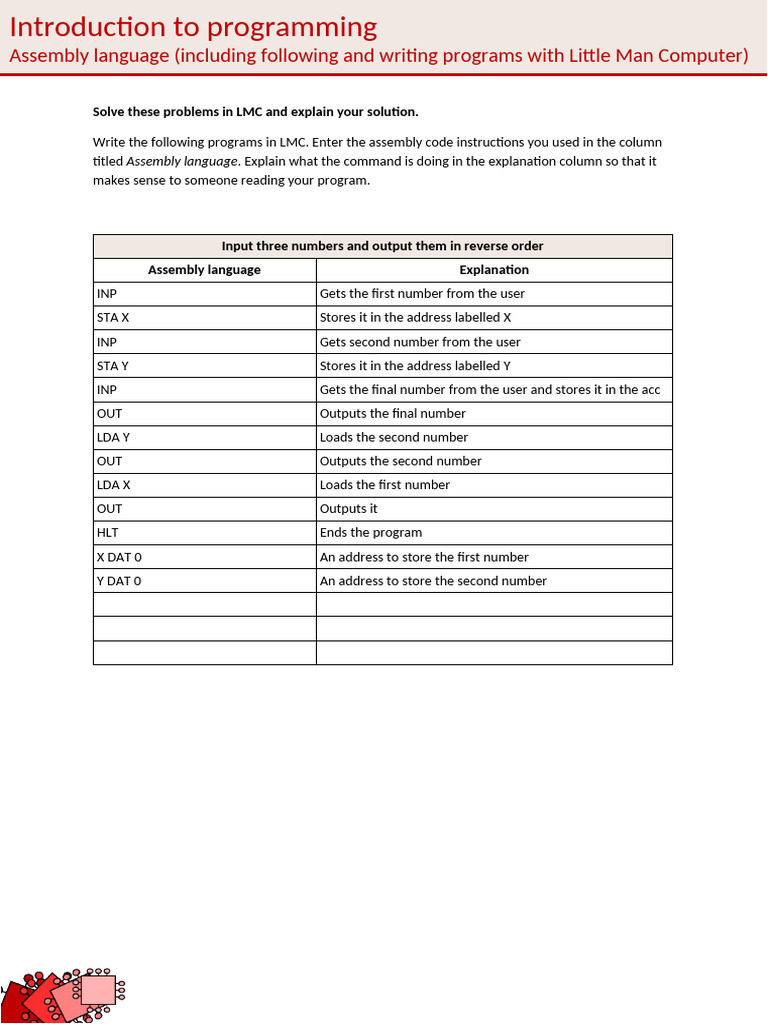 Assembly Language Activity 6 | PDF