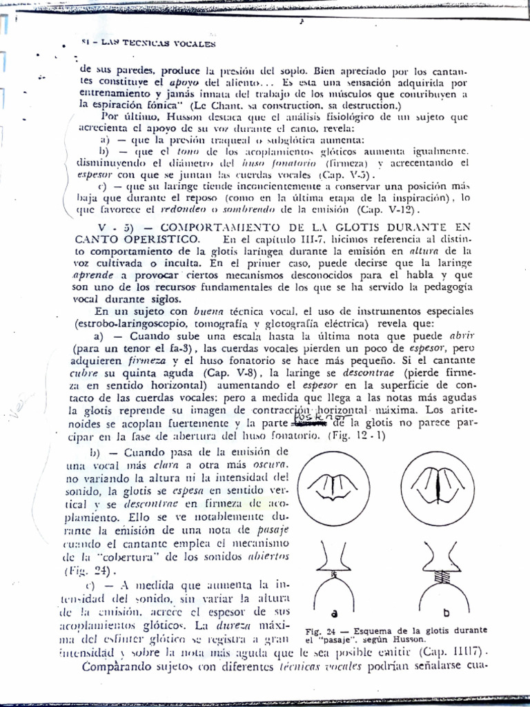 Técnica Vocal y Fisiología del Canto | PDF