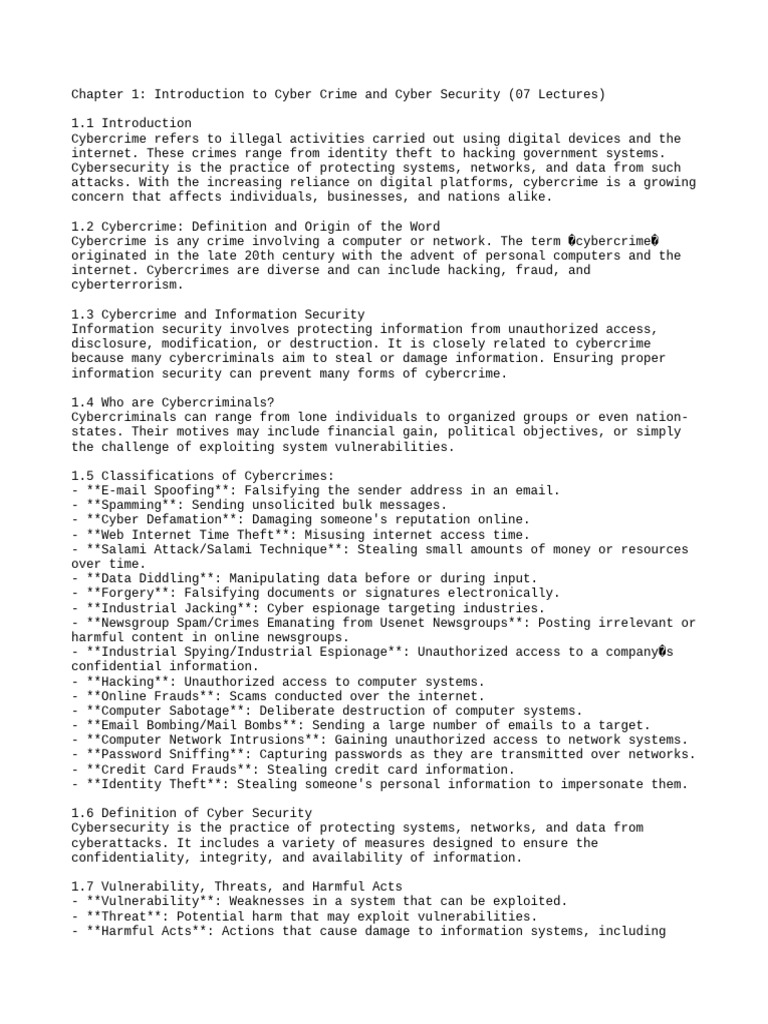 Understanding Cyber Crime and Security | PDF | Cybercrime | Security