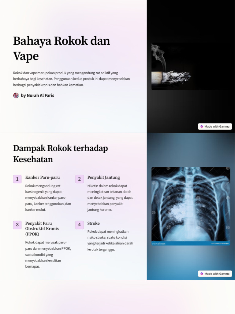 Bahaya Rokok Dan Vape | PDF