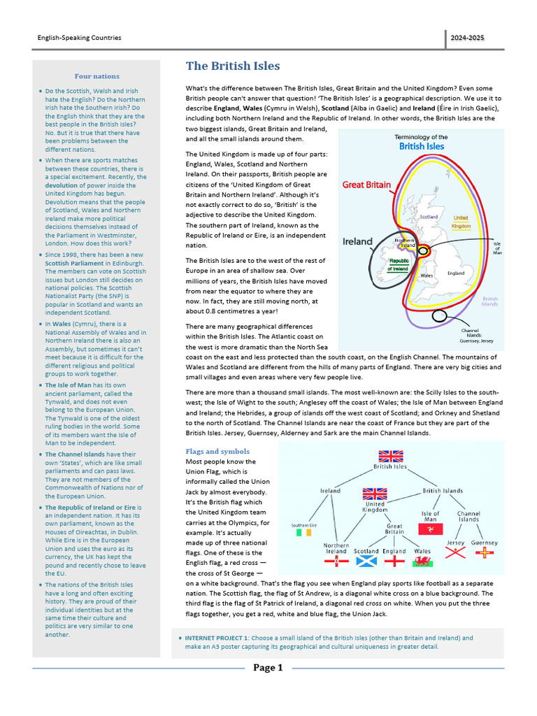 Understanding the British Isles 2024 | PDF | United Kingdom | British Isles