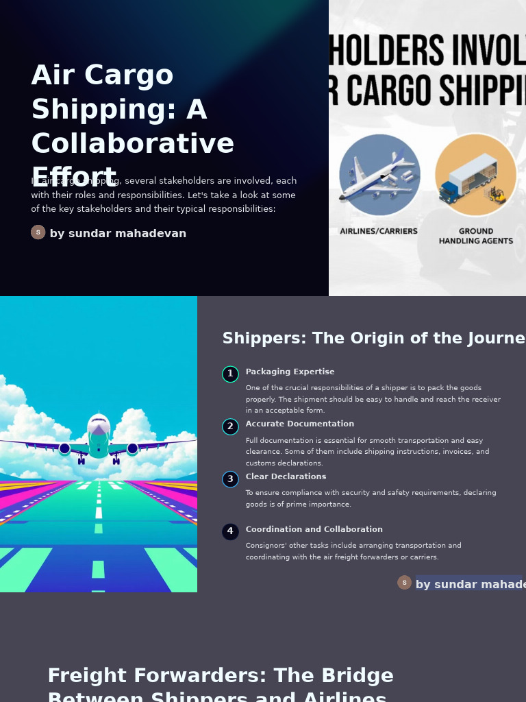 Air Cargo Services: Stakeholders Overview | PDF | Cargo | Freight Transport