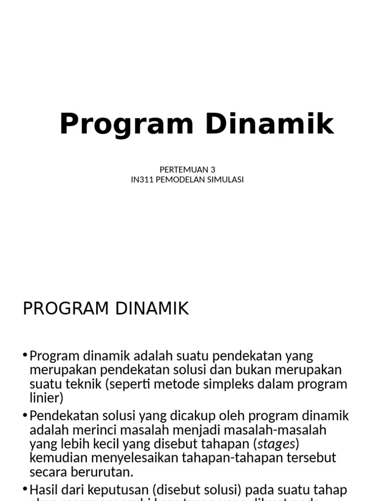 Pemodelan Simulasi - Pertemuan 03 | PDF