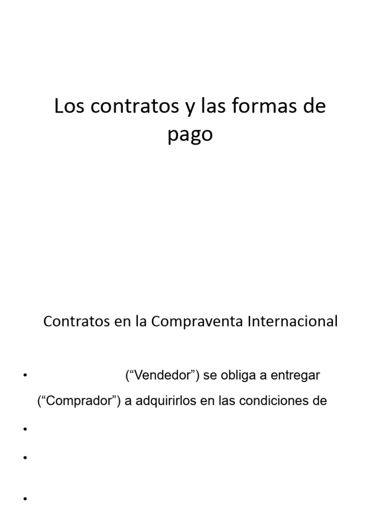 Contratos y formas de pago solo contratos pdf