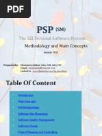 PSP Methodology, Main Concepts, and Certification Exam Guidelines