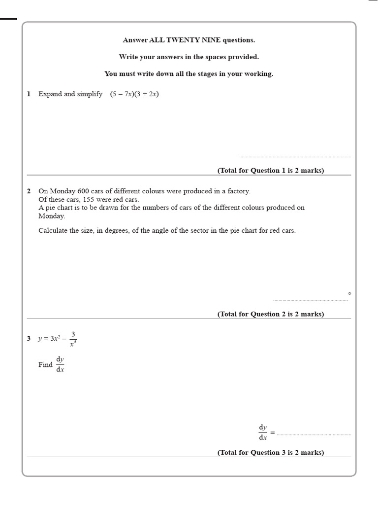 Maths QP | PDF