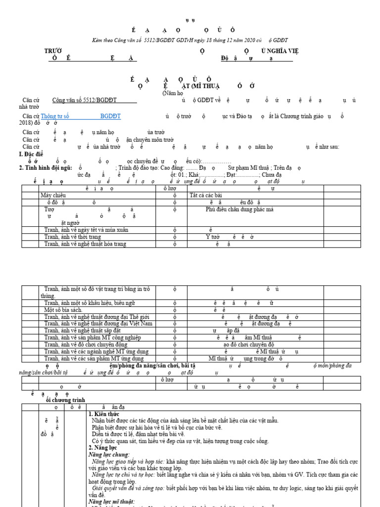 Phu Luc I - MT 9-2024-2025 | PDF