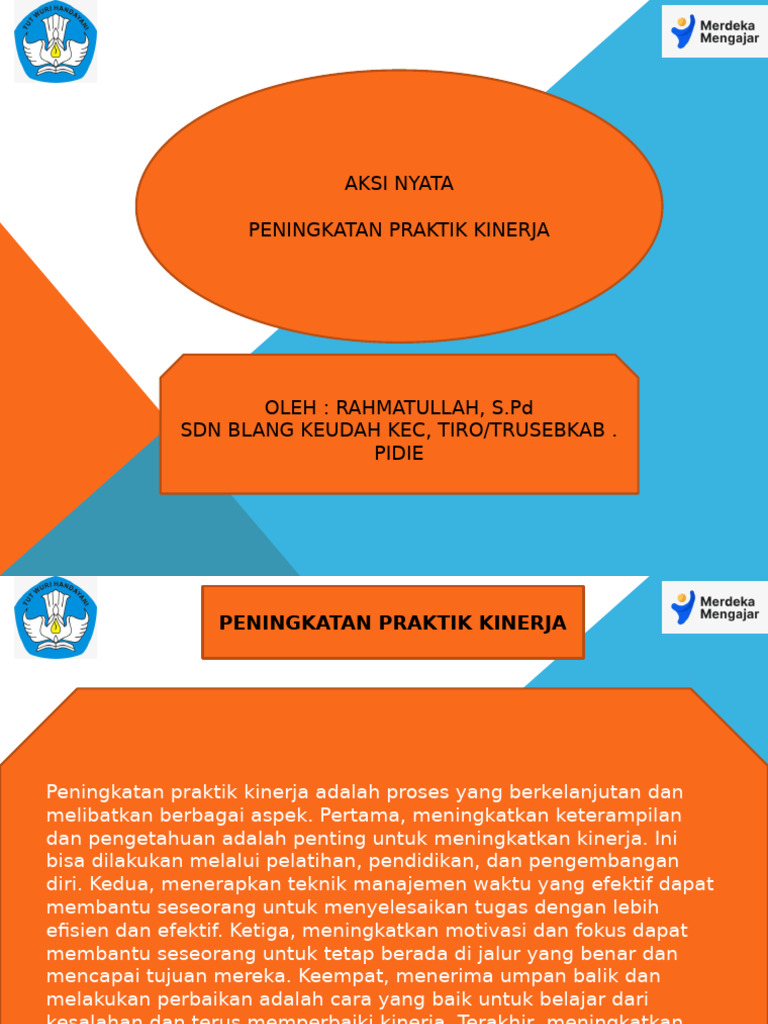 Peningkatan Praktik Kinerja Kepala Sekolah Pdf