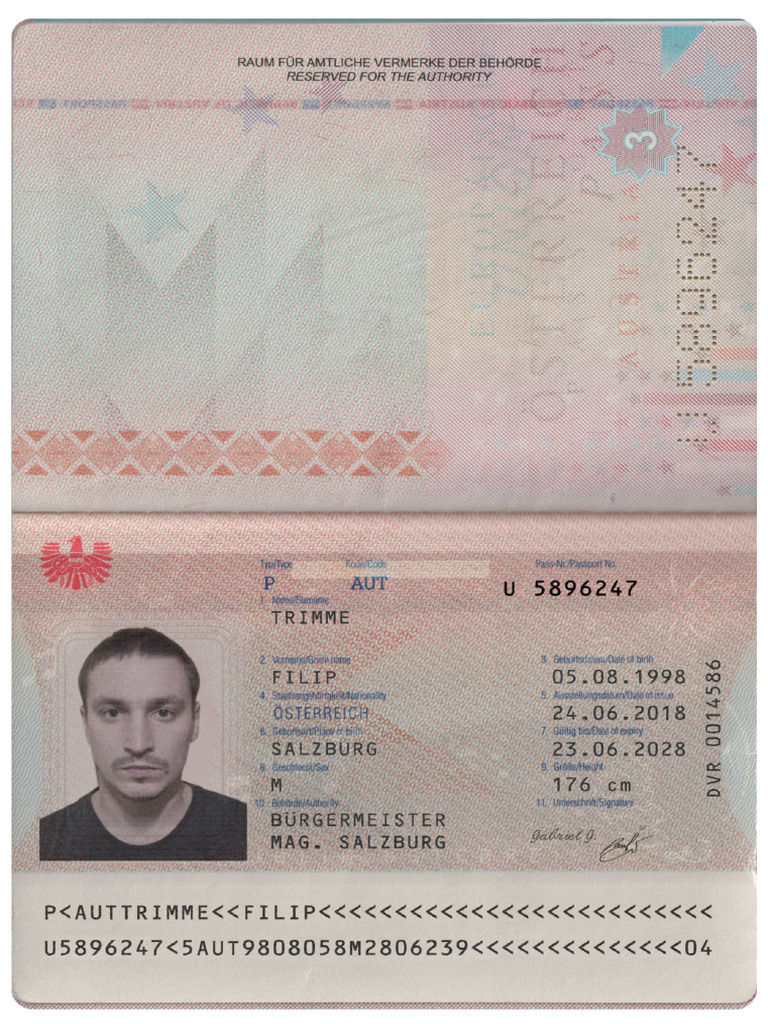Austria - Passport - 2014 Alex2 | PDF