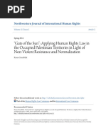 Gate of The Sun - Applying Human Rights Law in The Occupied Pale