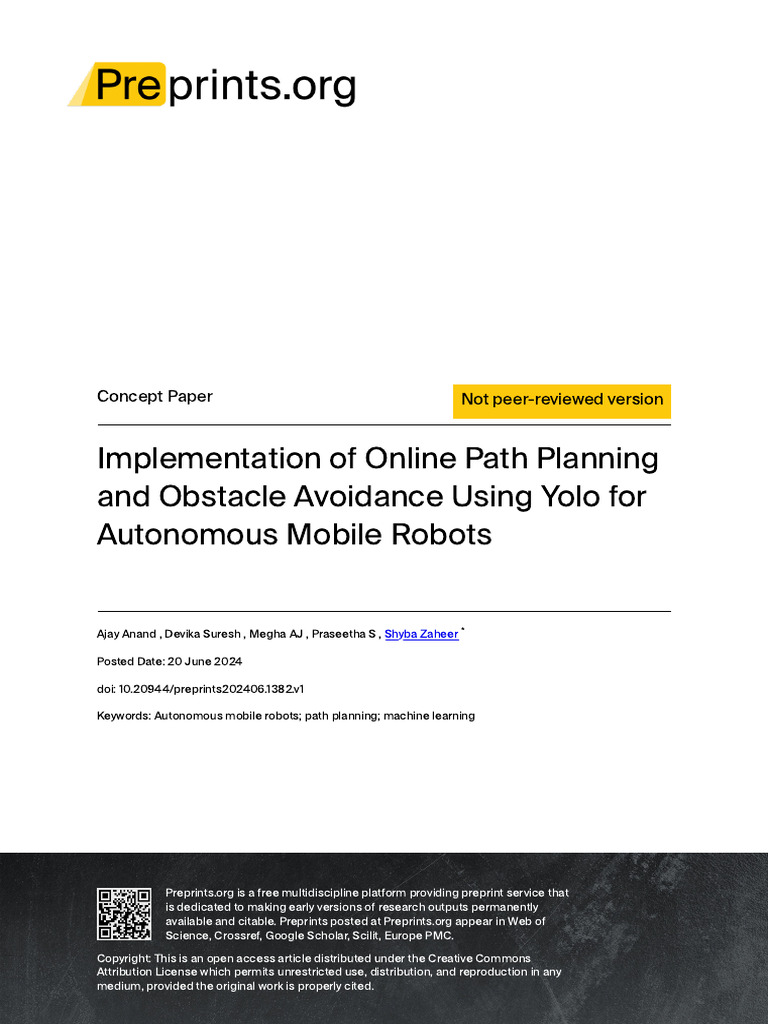 Implementation of Online Path Planning and Obstacl | PDF