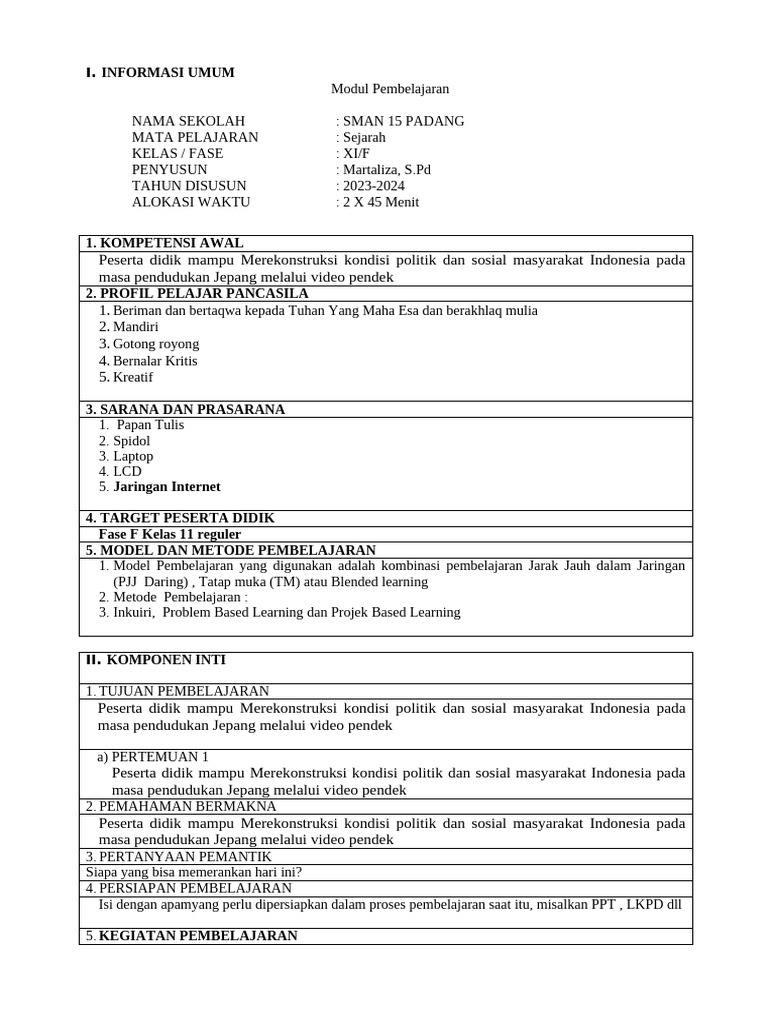 Informasi Umum | PDF