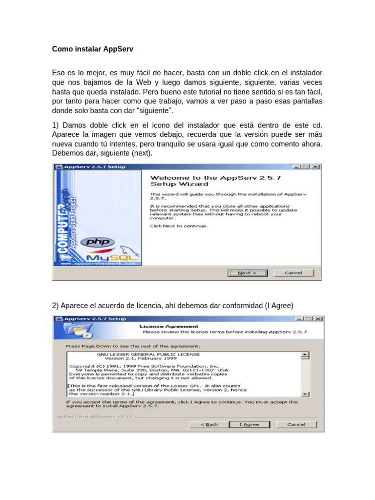 Manual de instalacion appserv pdf